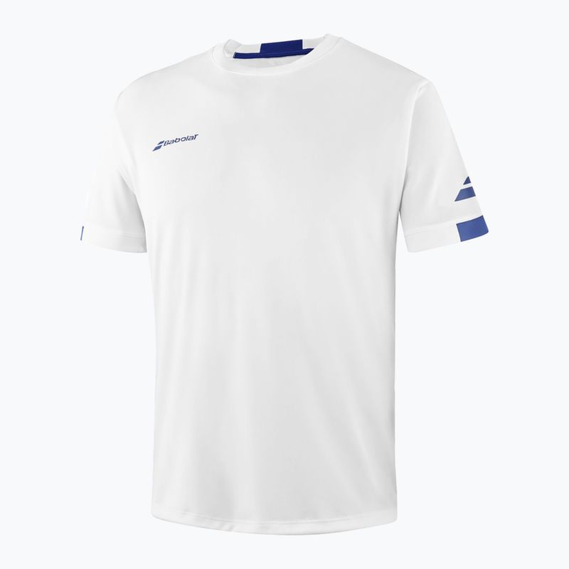 Men's Babolat Play Crew Neck T-shirt white/white 3