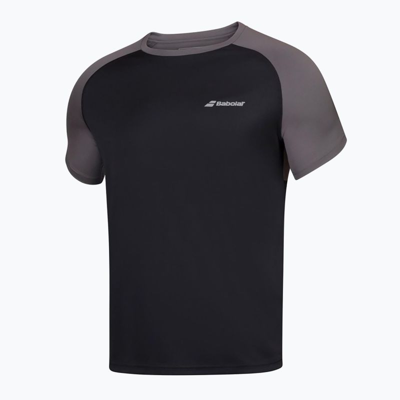 Men's Babolat Play Crew Neck t-shirt black/black 2