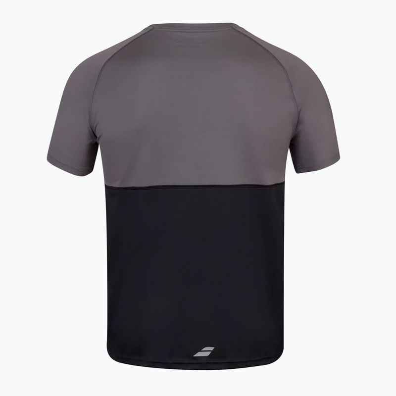 Men's Babolat Play Crew Neck t-shirt black/black 3