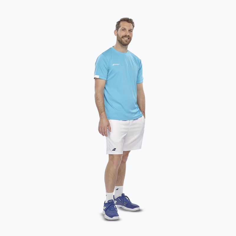 Men's T-shirt Babolat Play Crew Neck cyan blue