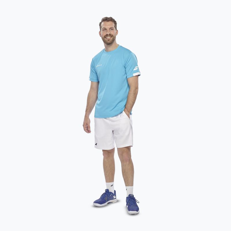 Men's T-shirt Babolat Play Crew Neck cyan blue 2