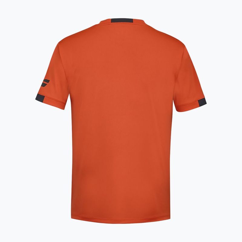 Men's Babolat Play Crew Neck t-shirt fiesta red 3