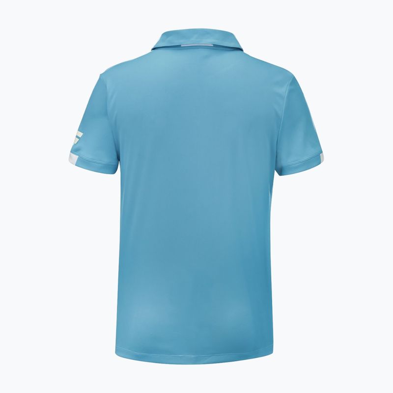 Men's Babolat Play polo shirt cyan blue 2
