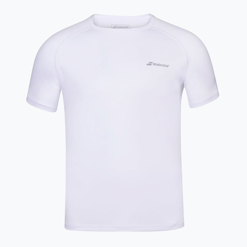 Babolat Play Crew Neck children's t-shirt white/white