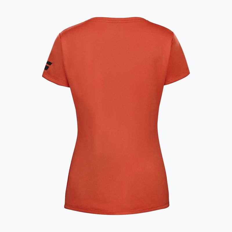 Women's t-shirt Babolat Play Cap Sleeve Top W fiesta red 2