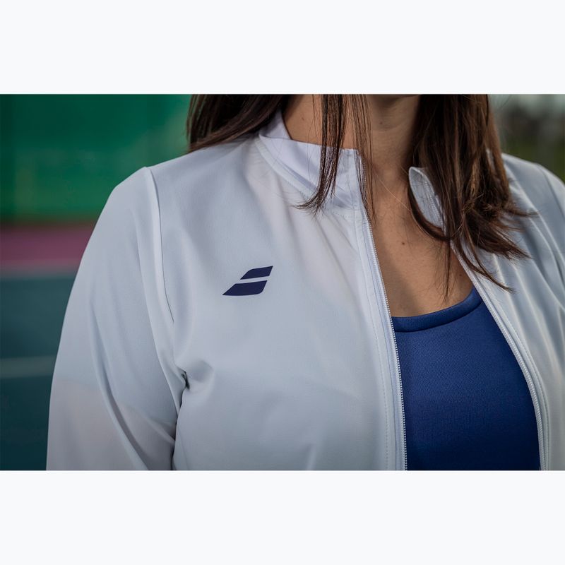 Women's tennis sweatshirt Babolat Play white/white 4