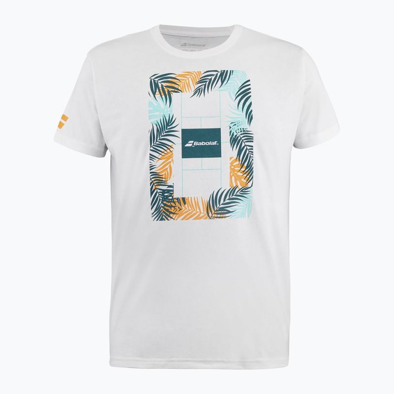 Babolat men's Exercise Message 1000 t-shirt white/white 6