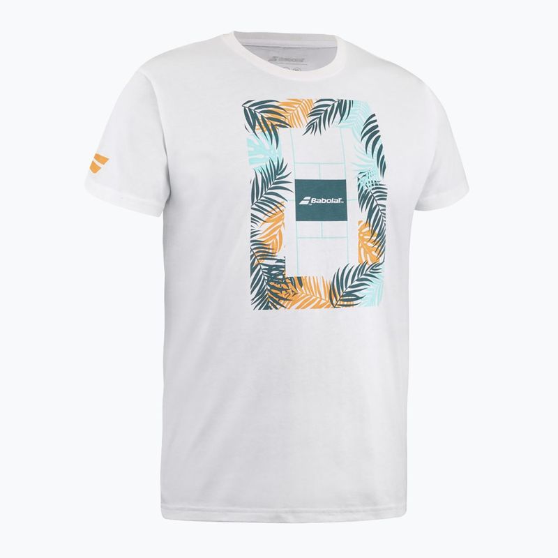 Babolat men's Exercise Message 1000 t-shirt white/white 8