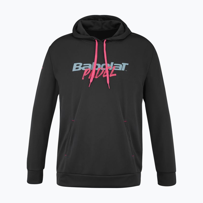 Men's Babolat Padel Hood Tennis Sweatshirt black/black