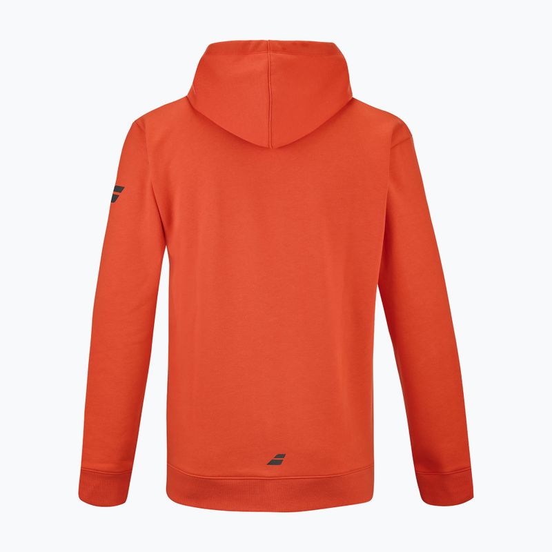 Men's Babolat Exercise Hood Tennis Sweatshirt fiesta red 2