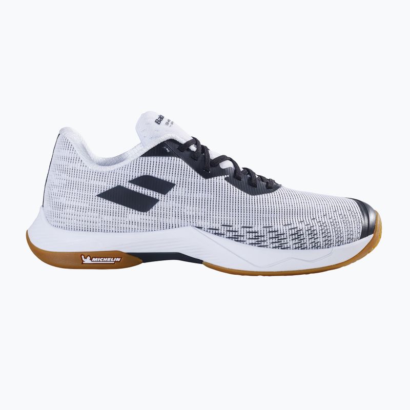 Men's badminton shoe Babolat Shadow Spirit 2 white/ black 9