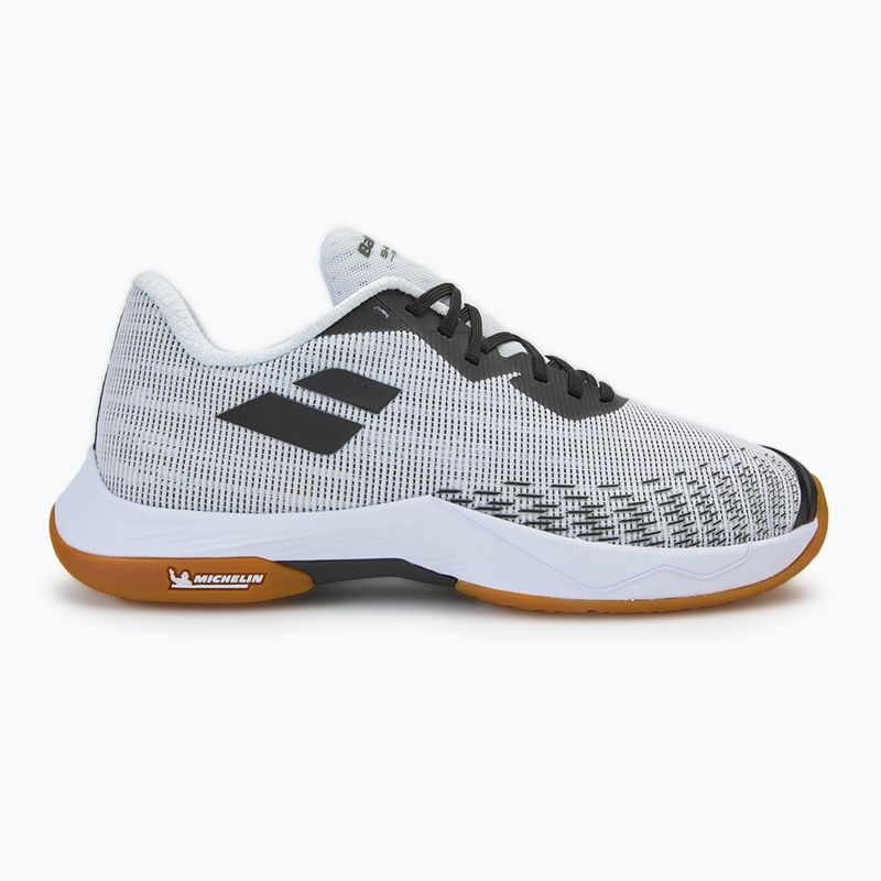 Men's badminton shoe Babolat Shadow Spirit 2 white/ black 2