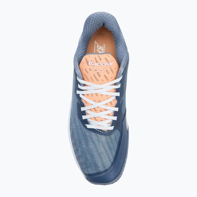 Women's badminton shoe Babolat Shadow Spirit 2 grey/ coral 5