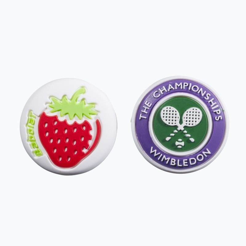 Vibration dampers Babolat Dampener Wimbledon 2 szt. white/red/green/blue