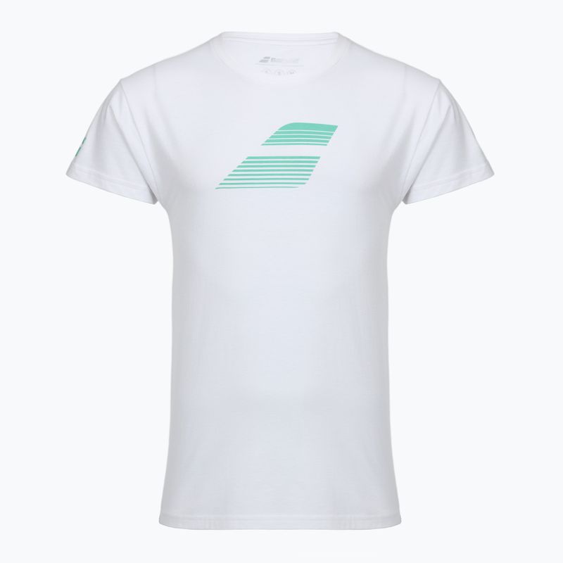 Babolat men's Exercise Big Flag t-shirt white/white