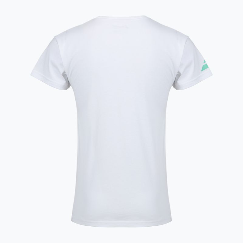 Babolat men's Exercise Big Flag t-shirt white/white 2