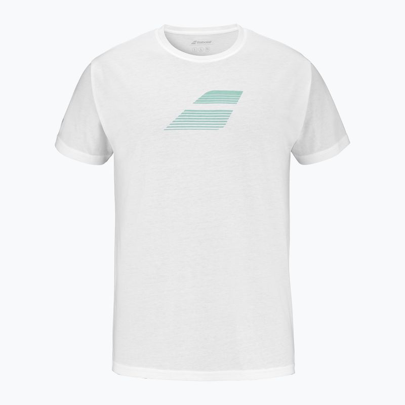 Babolat men's Exercise Big Flag t-shirt white/white