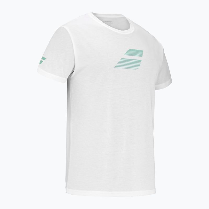 Babolat men's Exercise Big Flag t-shirt white/white 2