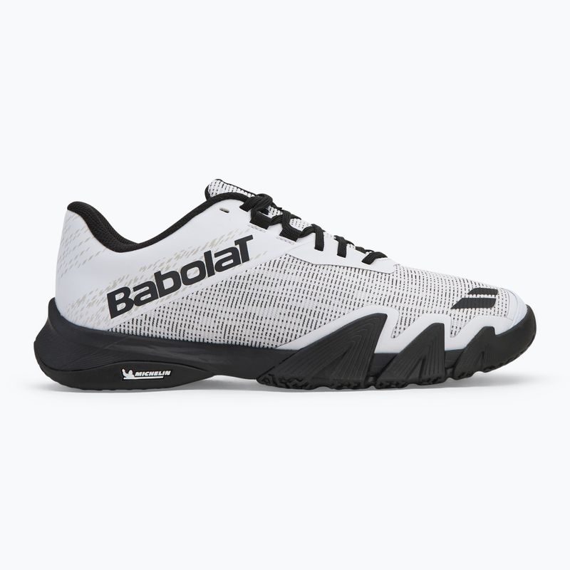 Babolat men's paddle shoes Jet Viva white/ black 2