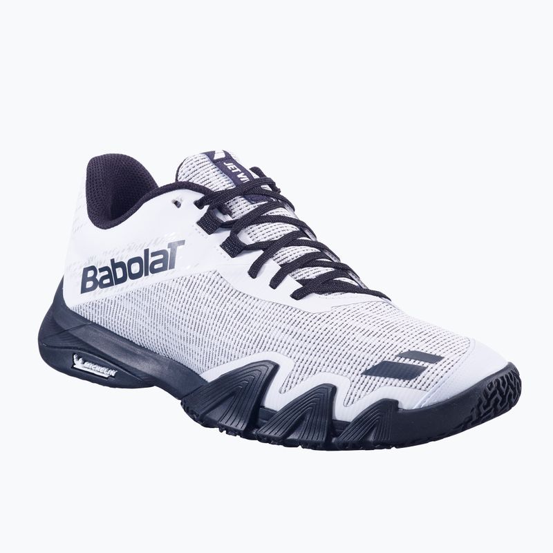 Babolat men's paddle shoes Jet Viva white/ black 8