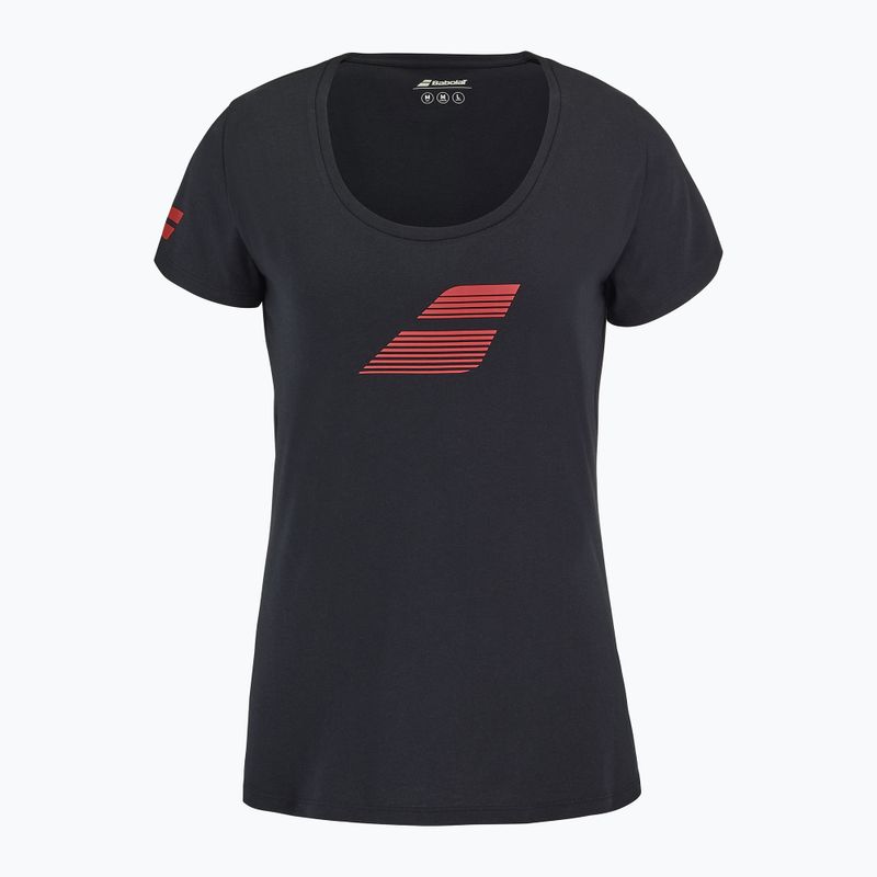 Women's Babolat Exercise Flag W black/black T-shirt