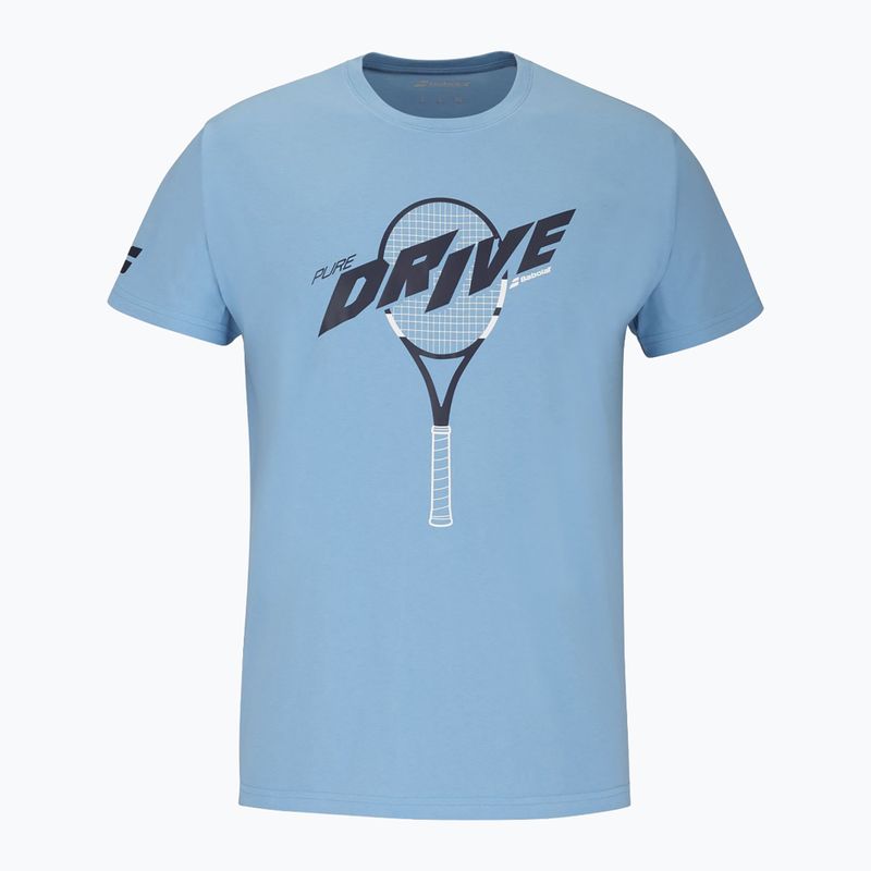 Men's Babolat Drive Cotton drive heritage blue T-shirt