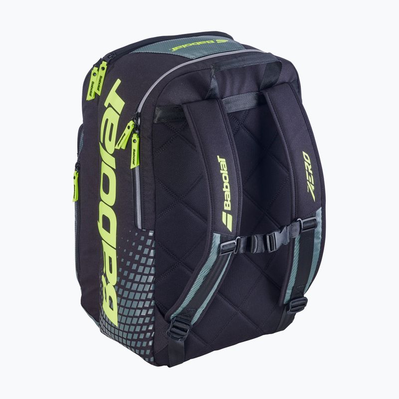Tennis backpack Babolat Pure Aero 40 l metallic grey/black/fluo yellow 2
