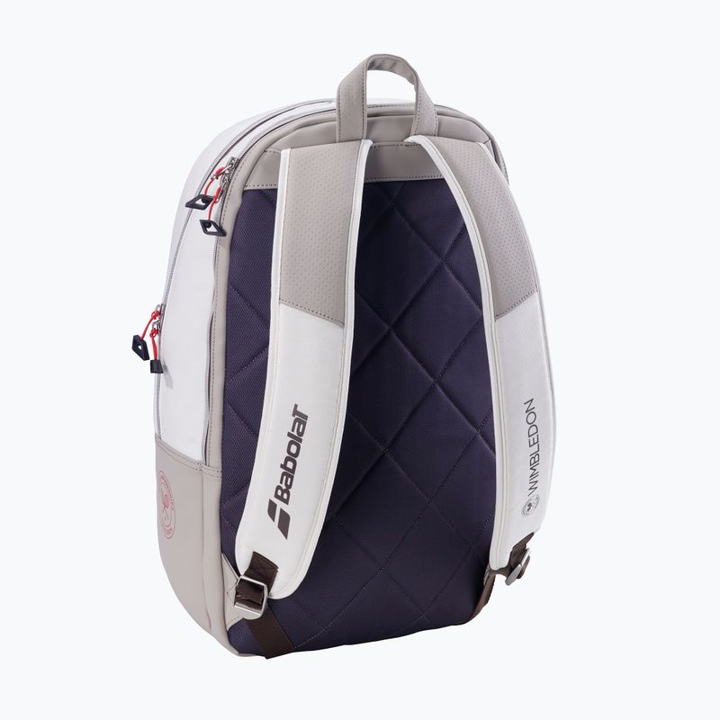 Tennis backpack Babolat Pure Lite Wimbledon 25 l white/ivory 2