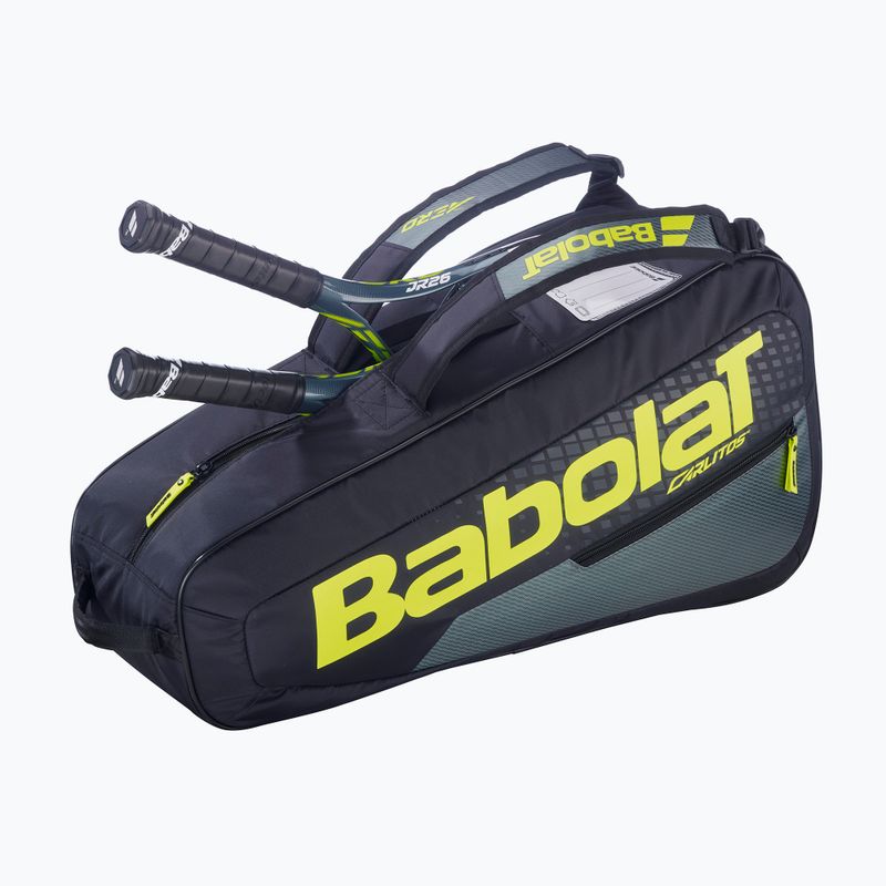 Tennis bag Babolat RH Carlitos Junior 35 l black/fluorescent yellow 3