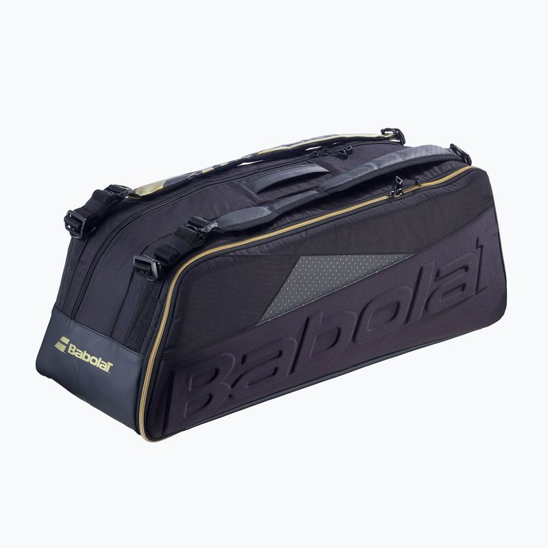 Badminton bag Babolat Cross Pro Bad 60 l black/gold 2