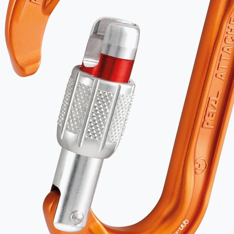 Petzl Attache carabiner orange M38A SL 3