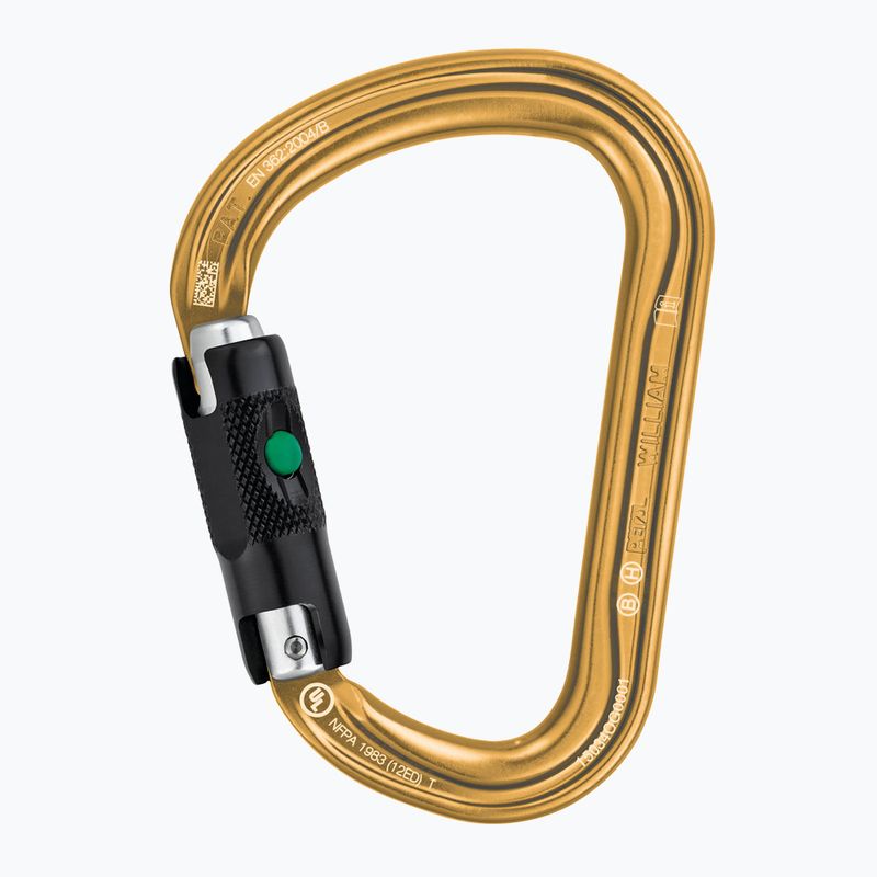 Carabiner Petzl William Ball-Lock gold