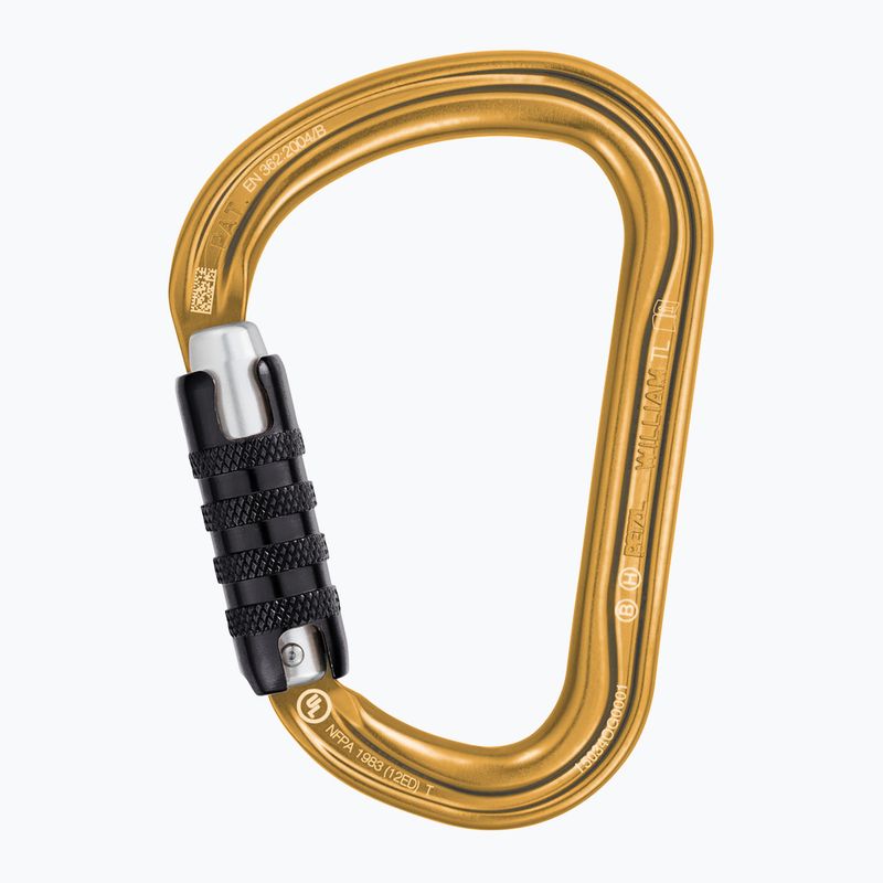Carabiner Petzl William Ball-Lock gold 2