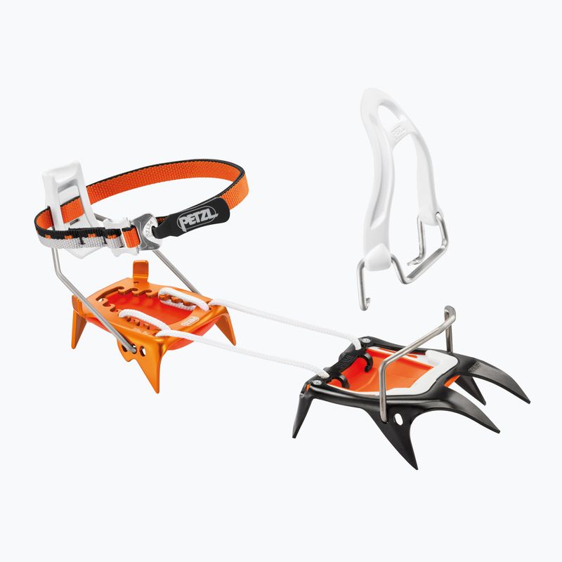Petzl Irvis Hybrid semi-automatic crampons orange T02A LLU