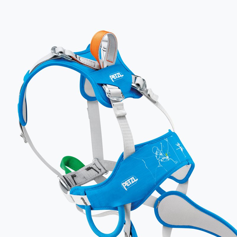 Children's climbing harness Petzl Gray/blue ouistiti 3