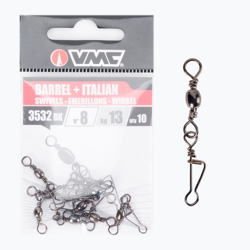 VMC 3532Bk Baril Agrafe spinning safety pins black BK0004J9