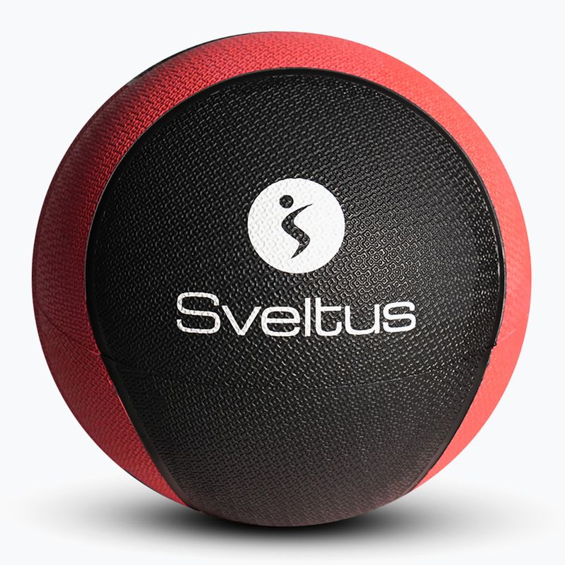 Sveltus Medicine Ball Rubber 4 kg red/ black