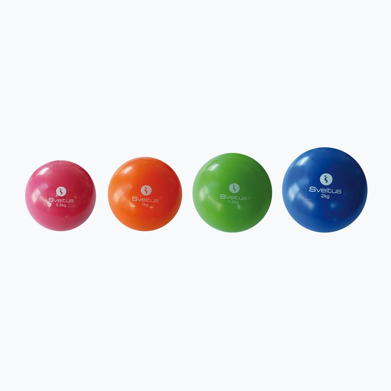 Sveltus Weighted 0.5 kg red medicine ball 2