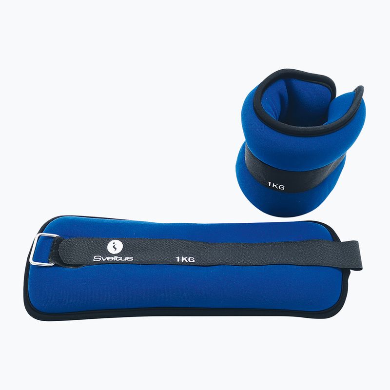Ankle weights Sveltus Neoprene Weighted Cuff 2 x 1 kg black 2