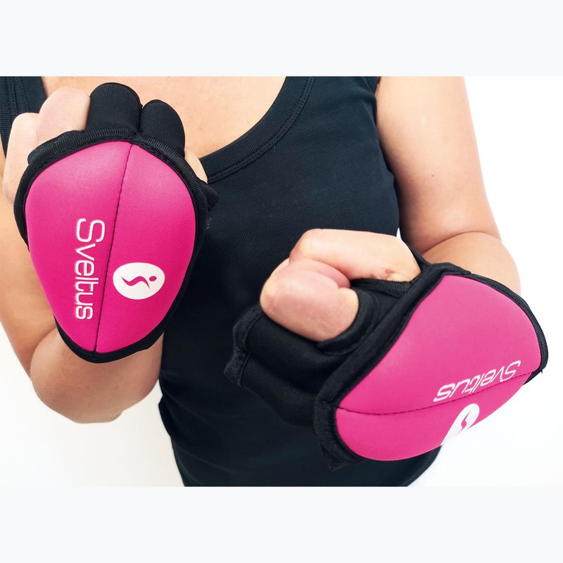 Sveltus Pilox black/pink wrist weights 4