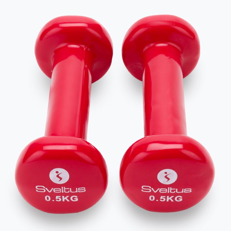 Set of dumbbells 0.5 kg 2 pcs. Sveltus Epoxy red 1180 3