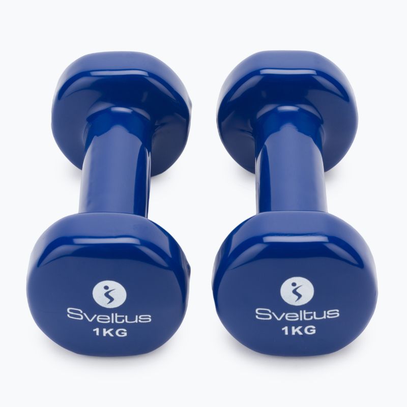 Set of dumbbells 1 kg 2 pcs. Sveltus Epoxy blue 1181 3