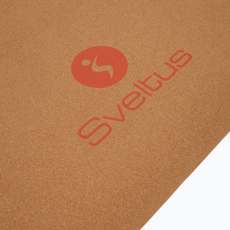 Exercise mat Sveltus Cork Yoga natural/ lilac 3