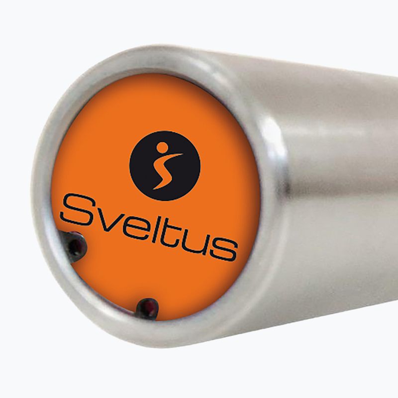 Straight bar Sveltus Training Bar + 2 Spring Collars 175 cm chrome 6