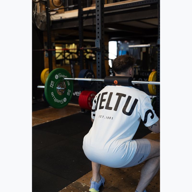 Olympic squat barbell + 2 clamps Sveltus Safety Squat Bar chrome/black 3