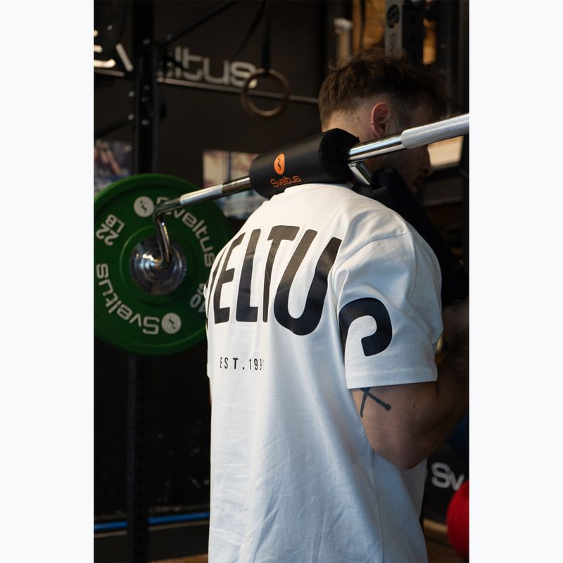 Olympic squat barbell + 2 clamps Sveltus Safety Squat Bar chrome/black 4