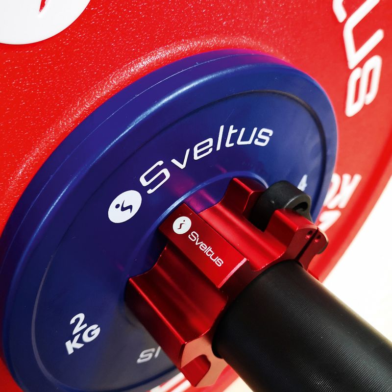 Barbell collars Sveltus Aluminium Stop Disc 2 pcs. red 3