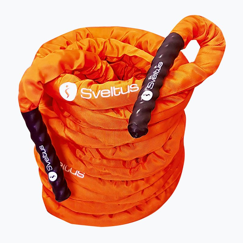 Training rope Sveltus Battle Rope Premium 38 mm orange 2