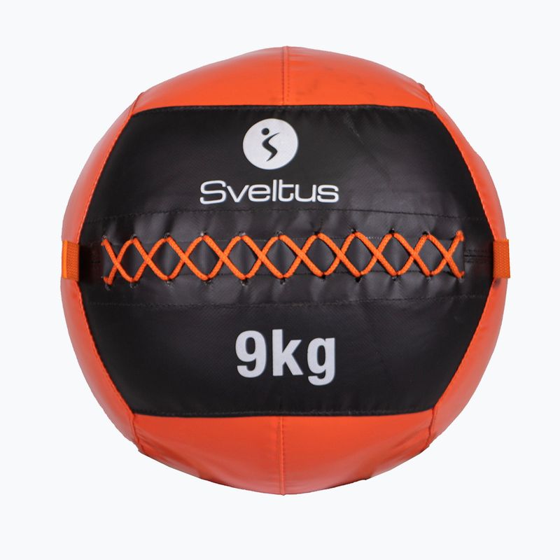 Sveltus Wall Ball 9 kg black/red