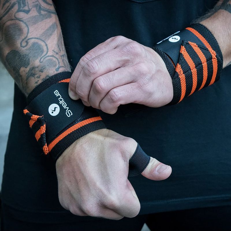 Sveltus Wrist brace black and orange 5652 4